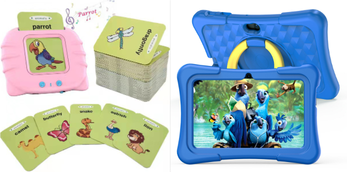 7-inch Children Education Flat With Protective Silicone Cover 360-degree Rotation Handle Bracket photo 4