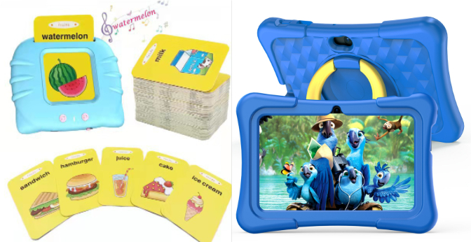 7-inch Children Education Flat With Protective Silicone Cover 360-degree Rotation Handle Bracket photo 6