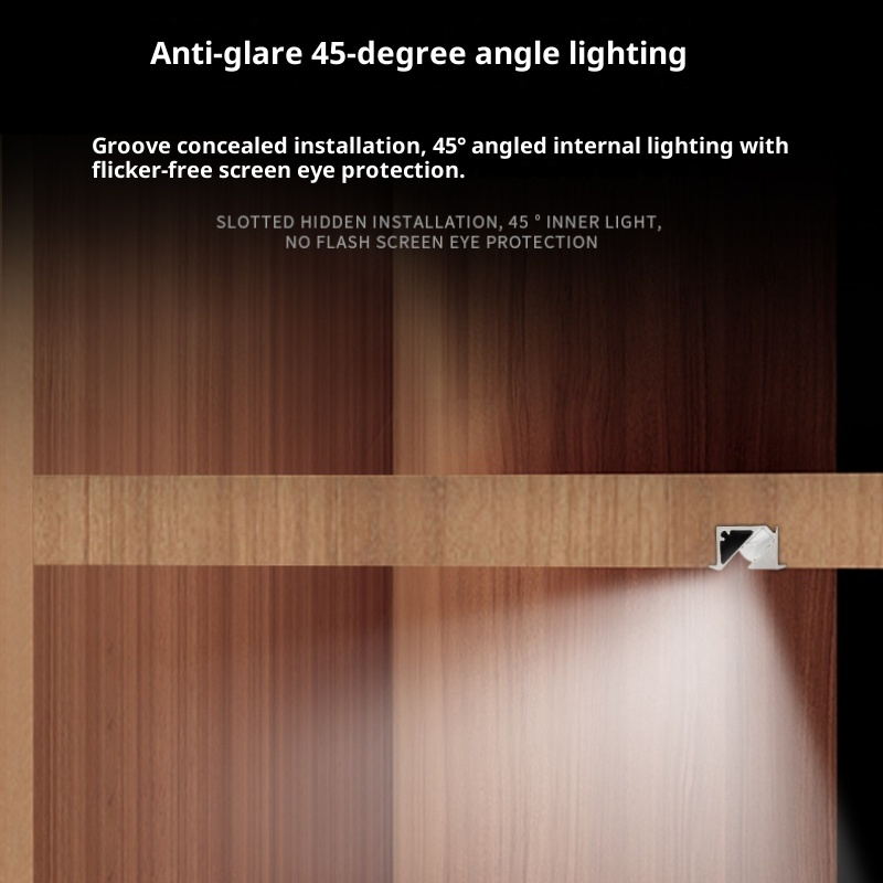 Embedded Cabinet Bar Showcase Bottom Oblique Wardrobe Line Light photo 3