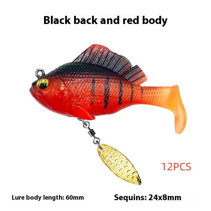 Rotating Sequins T Tail Topmouth Culter Bass Mandarin Fish Bait photo 8
