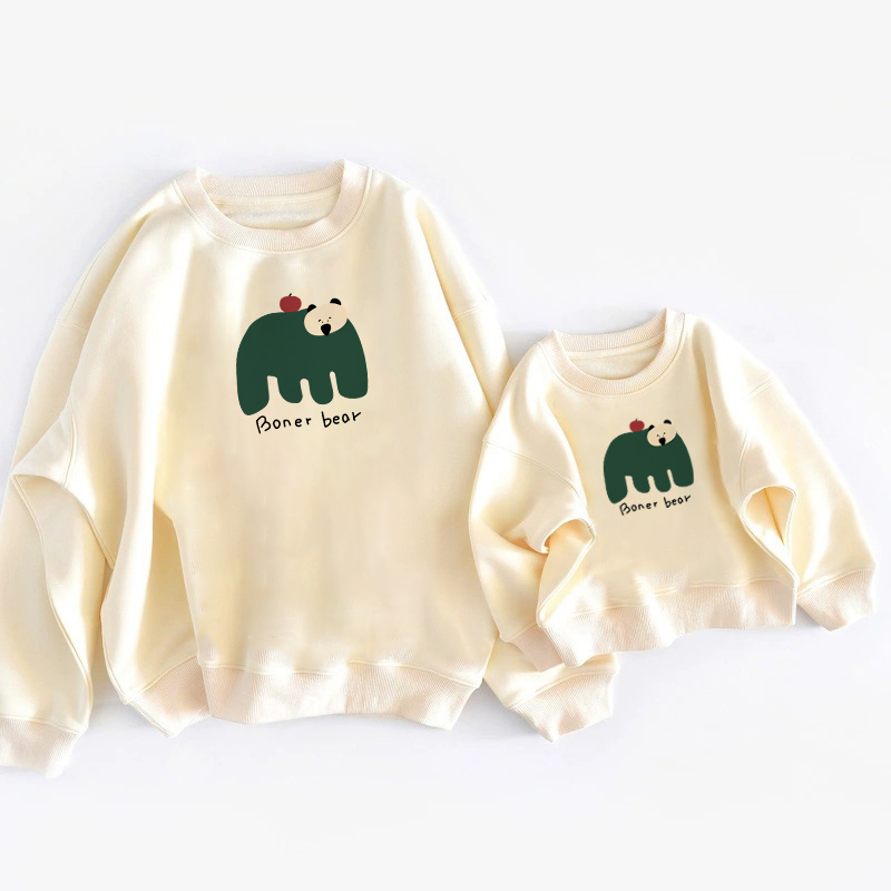 High Quality Family Friendly Autumn Sweatshirts Baby Onesies For Three photo 4