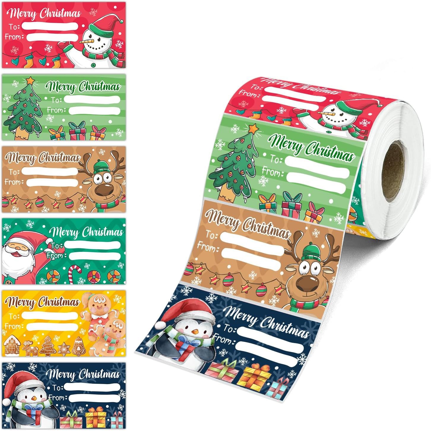 Merry Christmas Sealing Stickers Labels photo 4