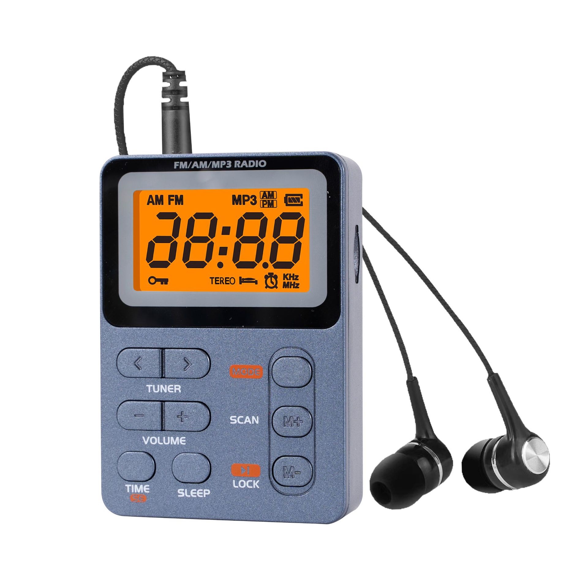 Mini 600mAh Built In AMFMTF Card MP3 Stereo Pocket Radio photo 6
