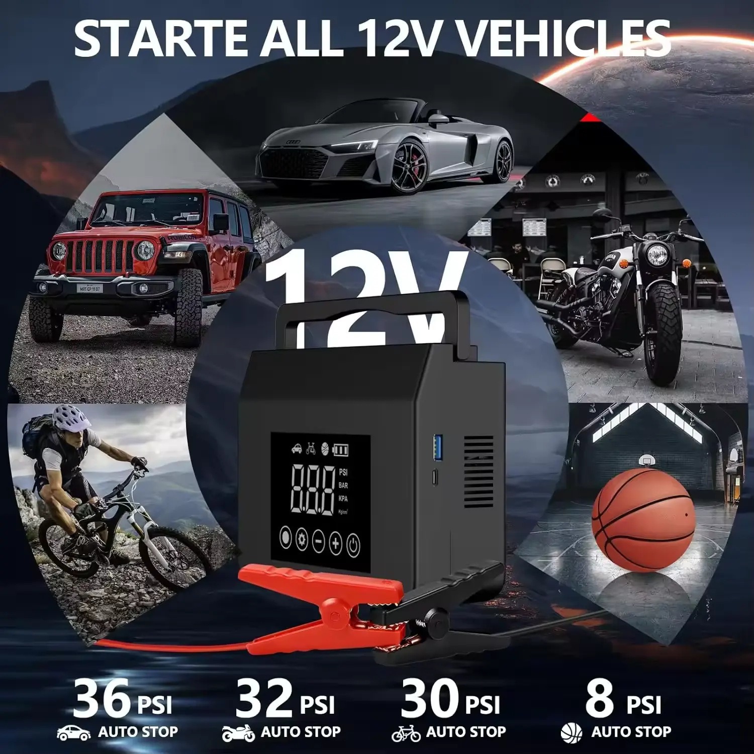 Car Starter Power Pack With Car Booster Charger photo 6