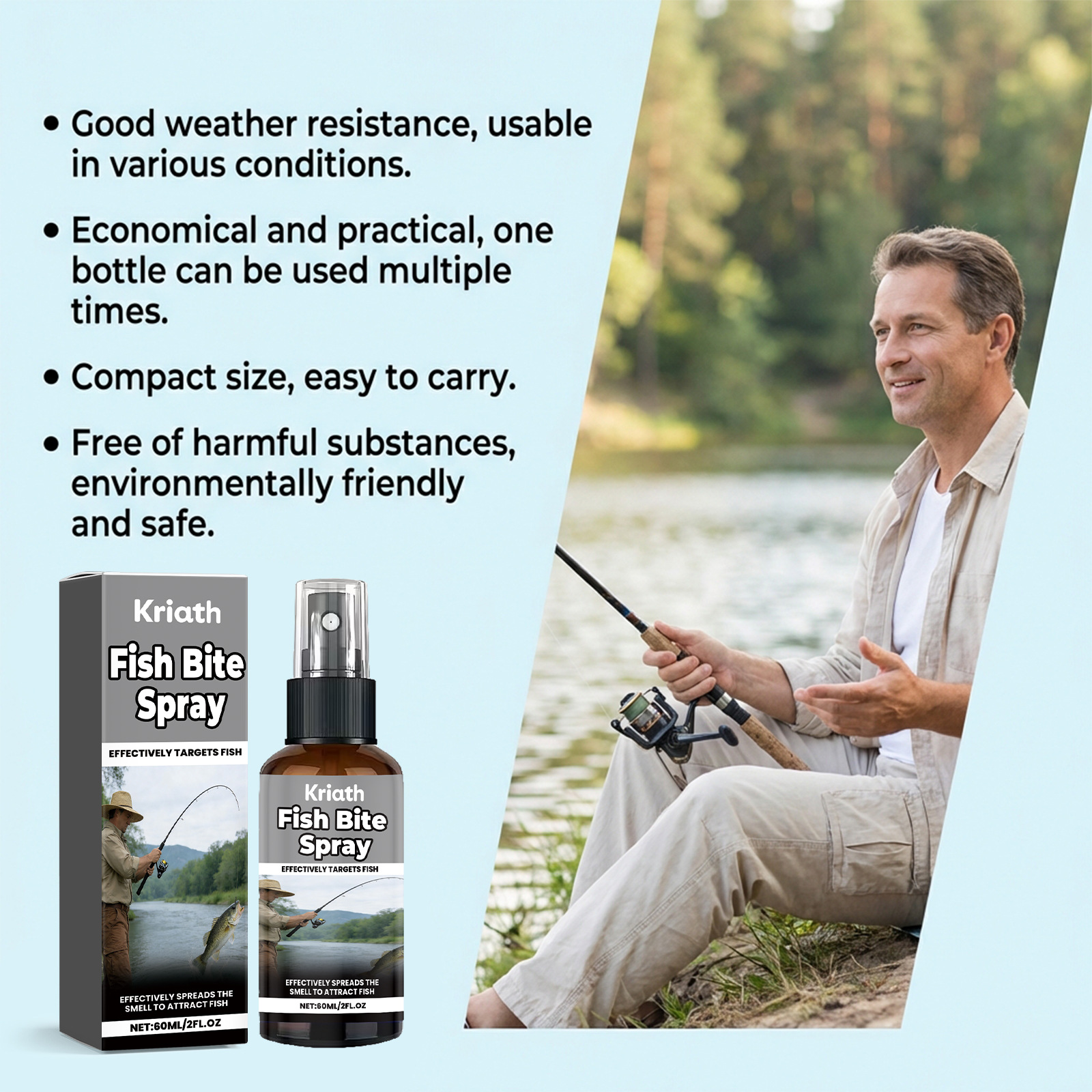 Portable And Easy-to-hook Fish Attractant photo 3