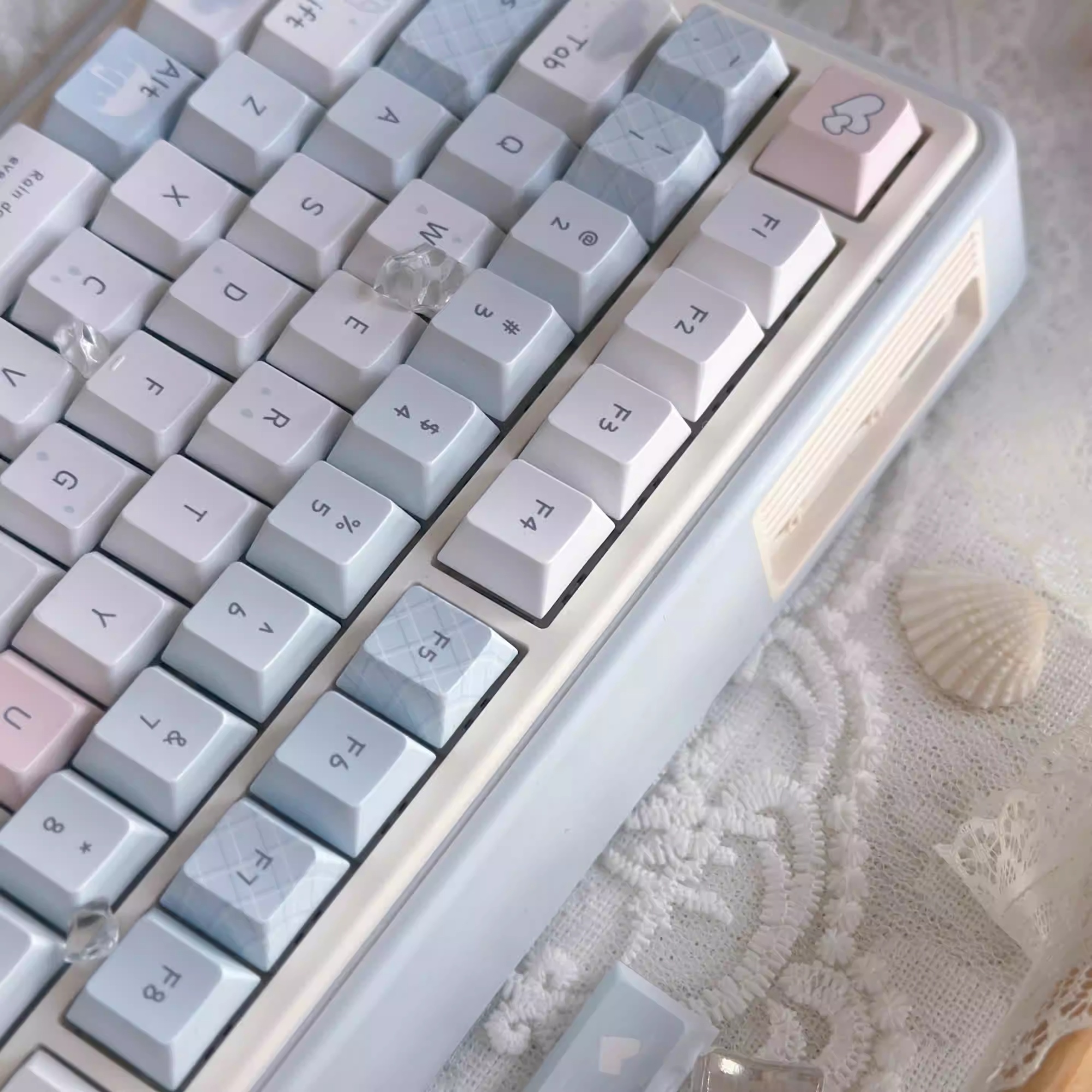 Blue Rain Five-sided Sublimation Cute Keycaps Suitable For Mechanical Keyboards photo 3