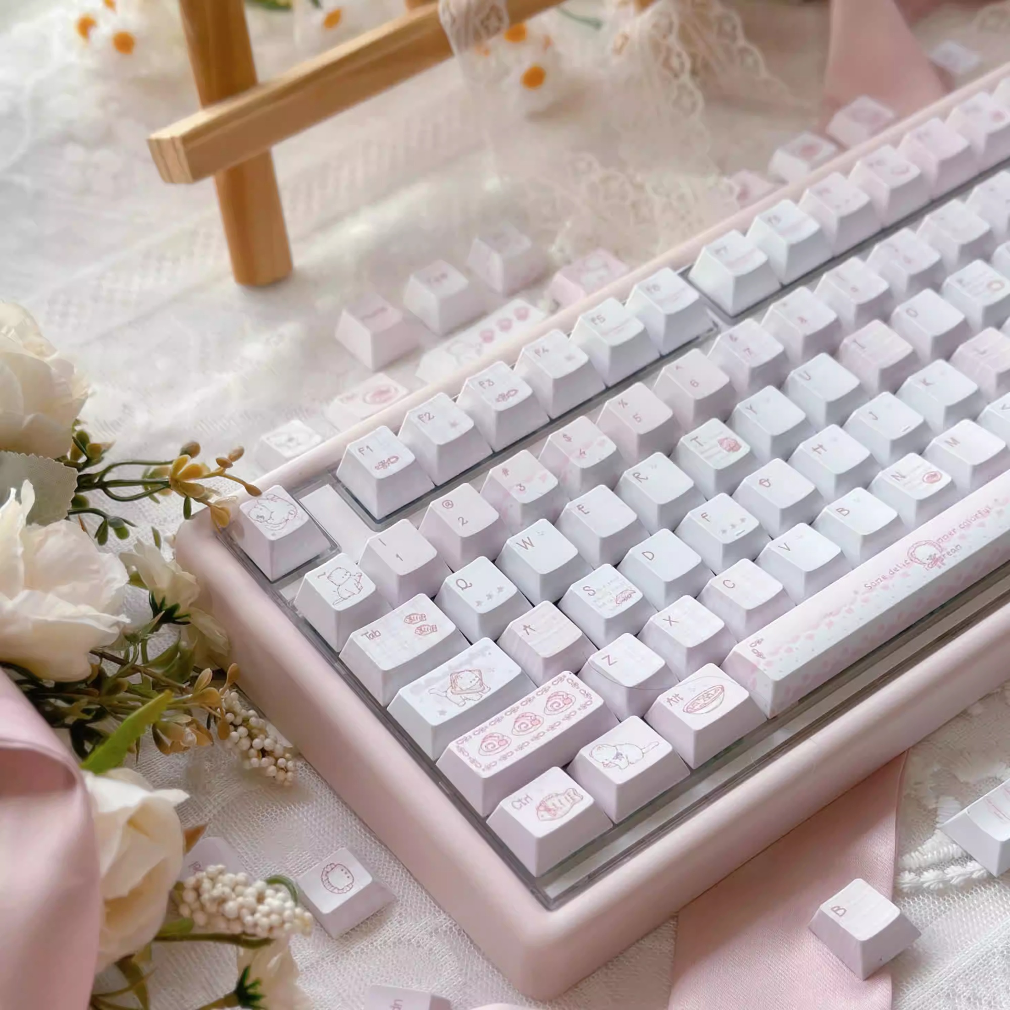 Dessert Meow Original Height Five-sided Sublimation Keycaps Suitable For Mechanical Keyboards photo 5