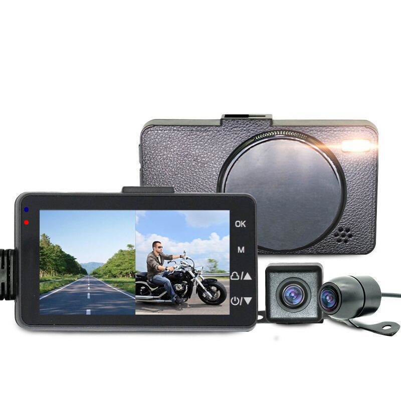High-Definition 720P Split-Type Waterproof Dual-Lens Motorcycle Dash Cam photo 4