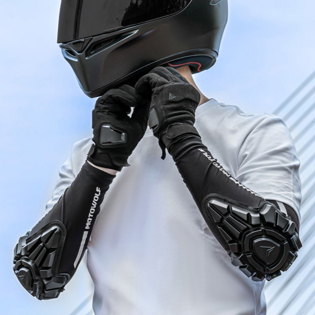 Sun-protective Drop-resistant Cycling Motorcycle Elbow And Hand Guards photo 3