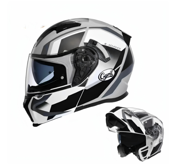Face-revealing Motorcycle Helmet Dual-lens Full-face Helmet For Scooters photo 7