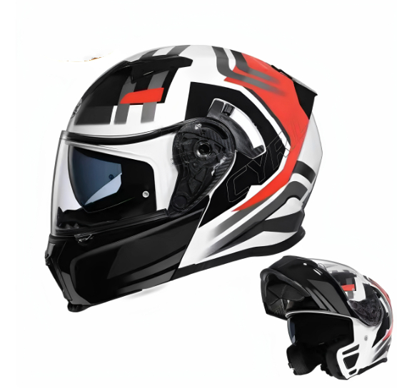Face-revealing Motorcycle Helmet Dual-lens Full-face Helmet For Scooters photo 8