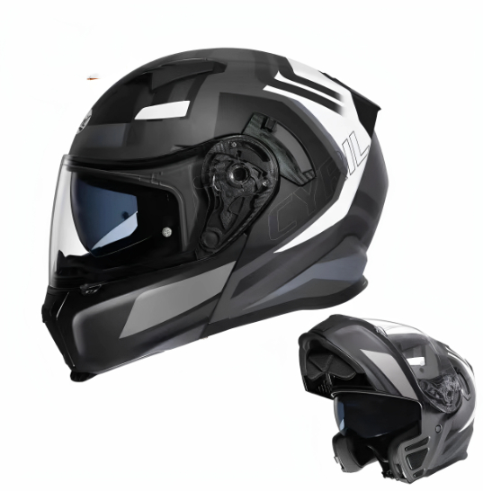 Face-revealing Motorcycle Helmet Dual-lens Full-face Helmet For Scooters photo 6