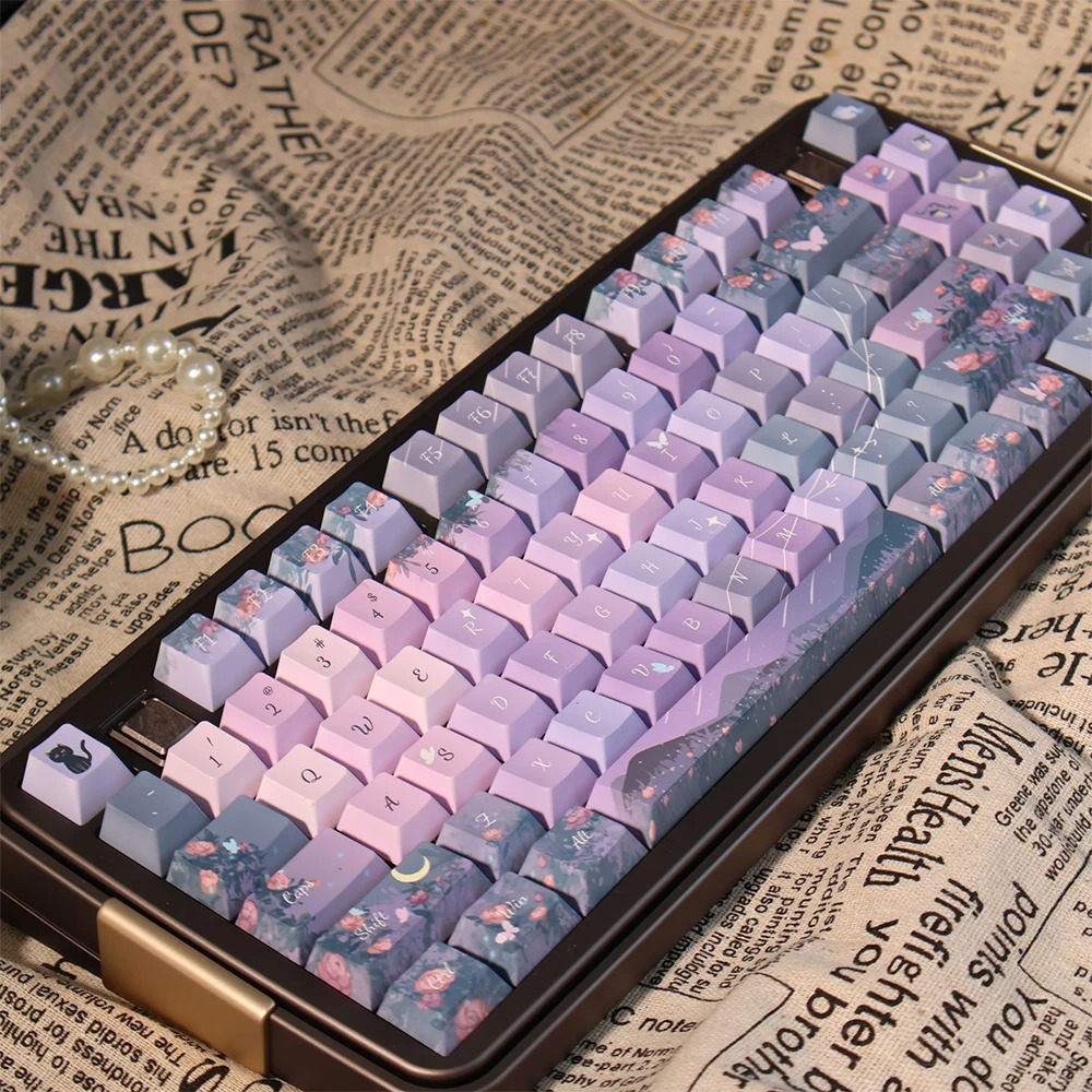 Midsummer Night OEM Translucent Side-printed MOA Mechanical Keyboard Keycaps photo 7