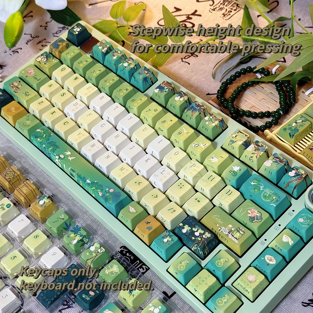 Rounded Ball-cap, Factory-engraved, Five-sided Mechanical Keyboard photo 1