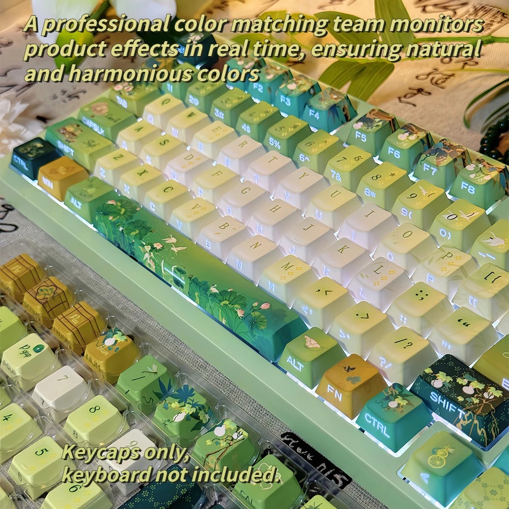 Rounded Ball-cap, Factory-engraved, Five-sided Mechanical Keyboard photo 3