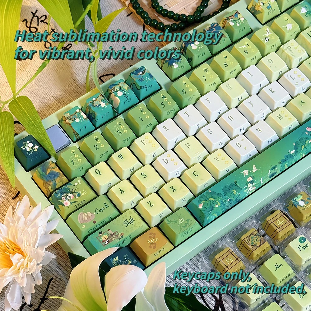 Rounded Ball-cap, Factory-engraved, Five-sided Mechanical Keyboard photo 5