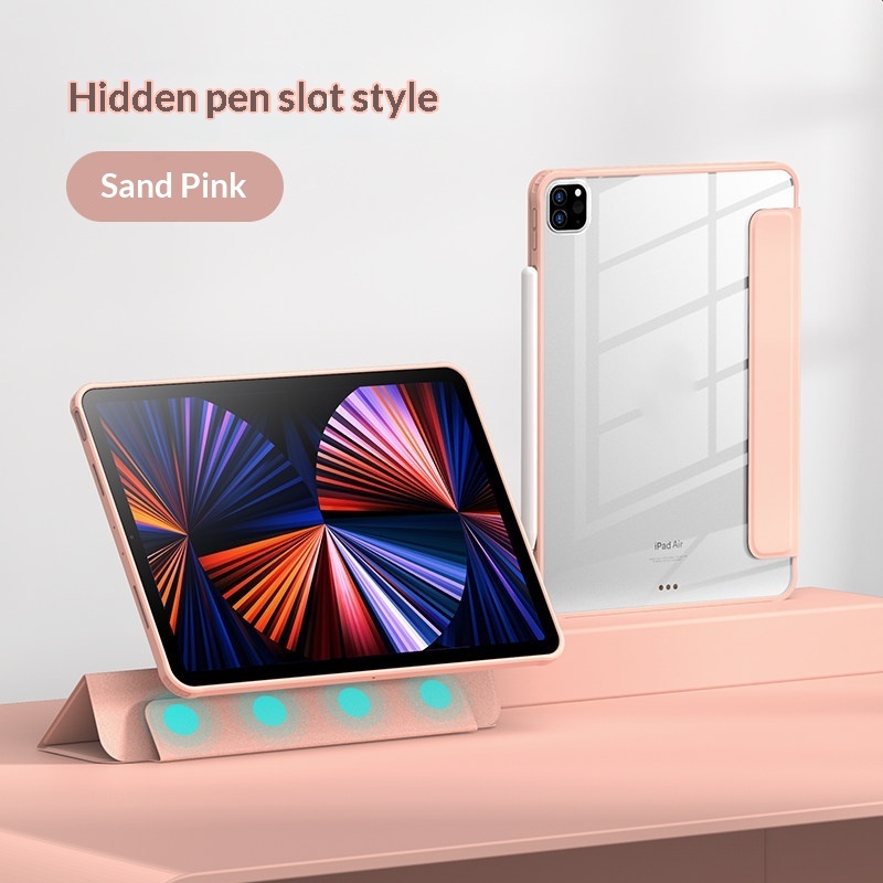 Transparent Magnetic Protective Case For IPad Pro With Pen Slot photo 4