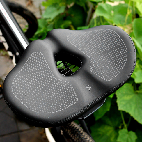 Wider Mountain Bike Saddle Shaped 412 Folding Bike Seat Cushion photo 1