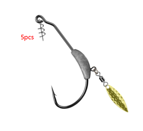 Nude-colored Leaded Crankbait With A Wide-bellied Crank Hook And A Metal Blade Lure photo 3