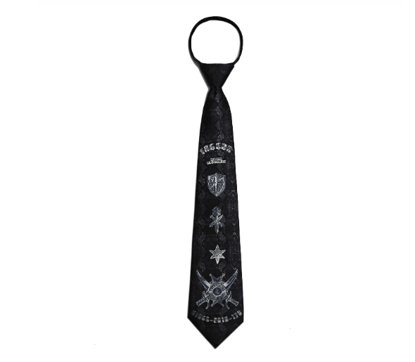 Original Design Royal Knight Non-Necktie Embroidered Twill Zipper Celebrity-Style Tie photo 5
