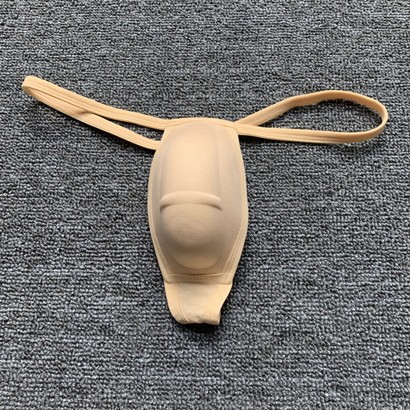Men's Minimalist Solid Color Sponge Underwear photo 3