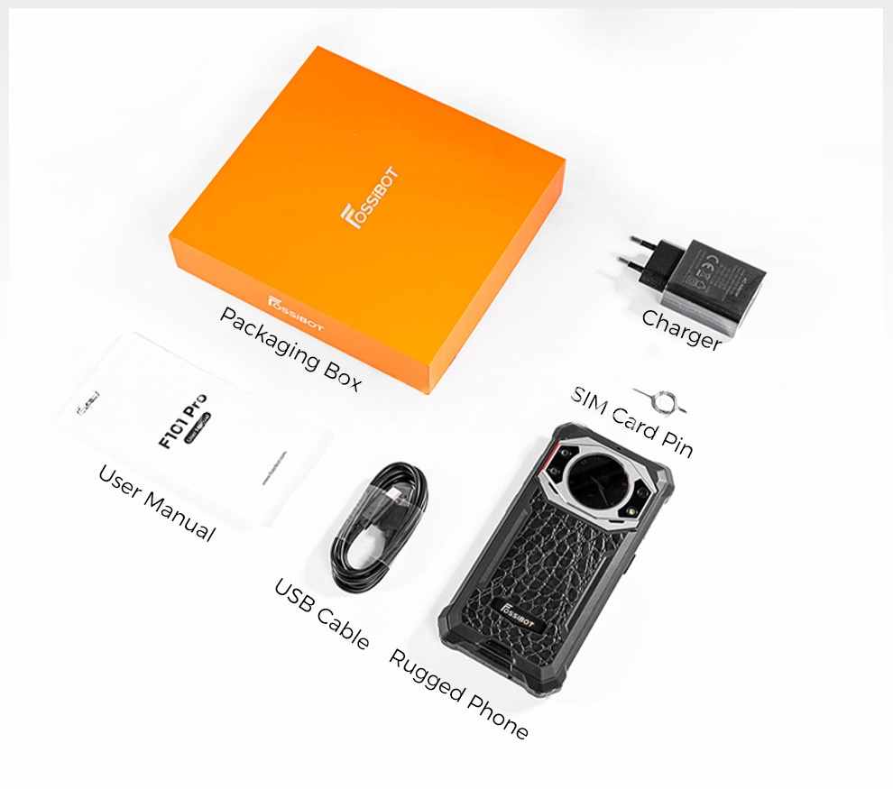 Fossibot F101 Pro Outdoor Waterproof 5.45-inch Small Screen Three Proof Smartphone Android Wireless photo 5