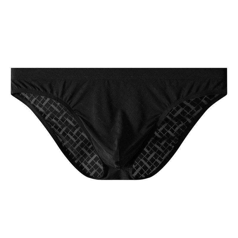 Mens Ice-silk Transparent Briefs Thin Low-rise Sexy photo 6