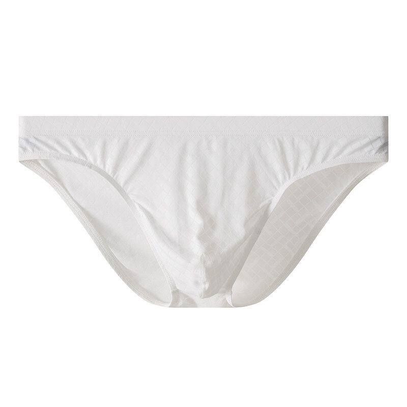 Mens Ice-silk Transparent Briefs Thin Low-rise Sexy photo 4
