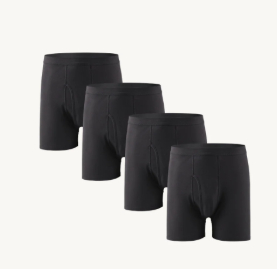 Men's Cotton Long Leg Boxer Briefs - Anti-Chafe Loose Fit Underwear For Sports And Daily Wear photo 2