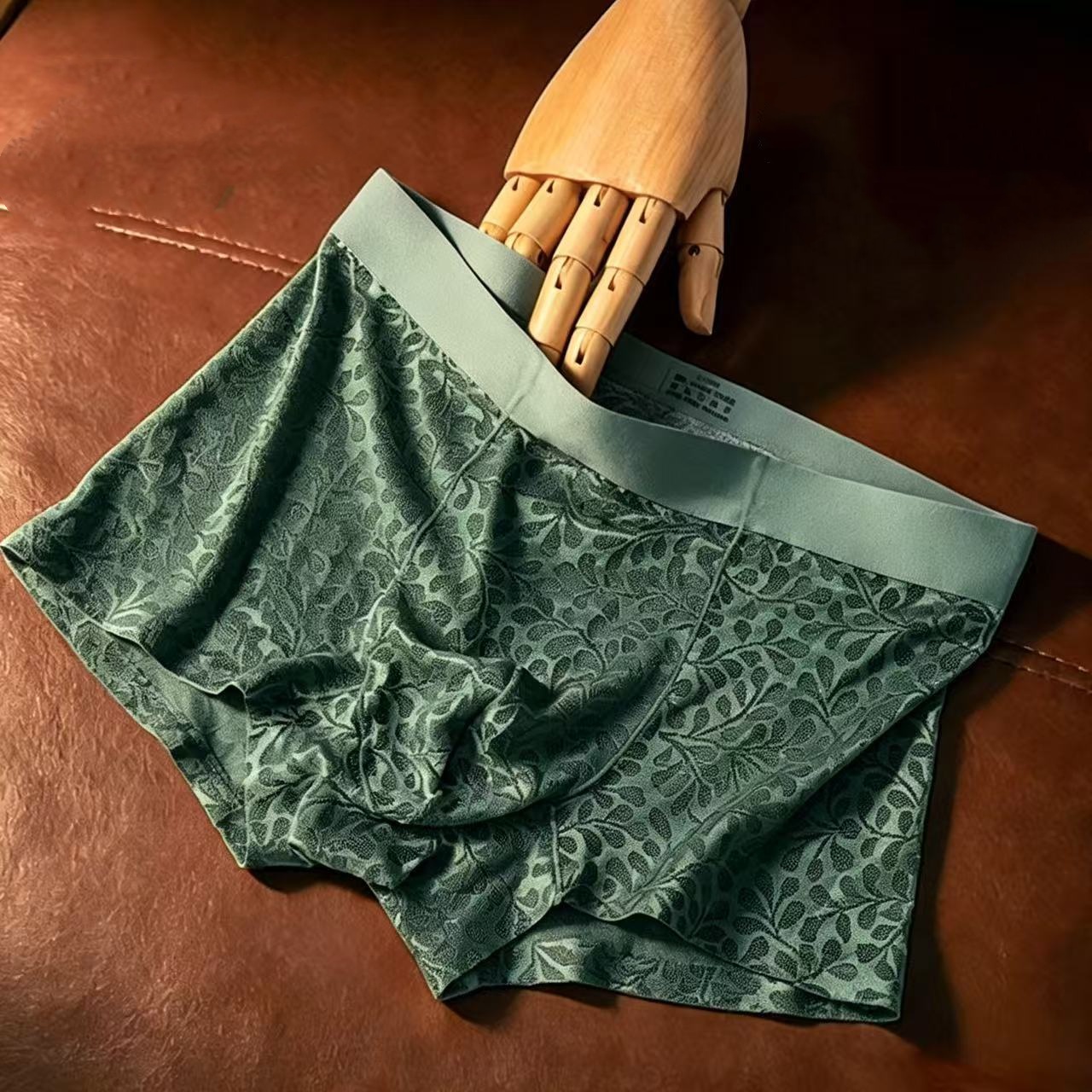 Seamless Ice-silk Mens Underwear Bare-feel Lace Sexy photo 5