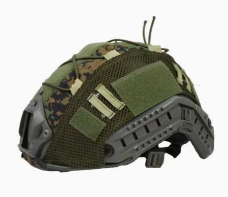 Camouflage Helmet Cover With Elastic Cord Tactical Camouflage Helmet Cover photo 4