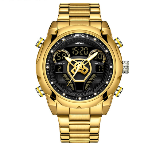 Mens Watch Fashionable Luminous Waterproof Alarm Clock Electronic photo 3