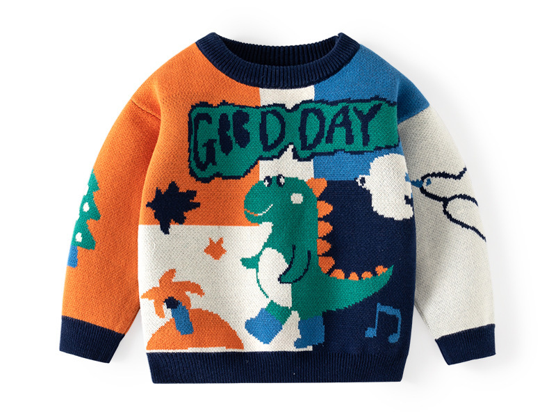 AutumnWinter Pure Cotton Knitted Korean-Style Boys Sweater photo 2