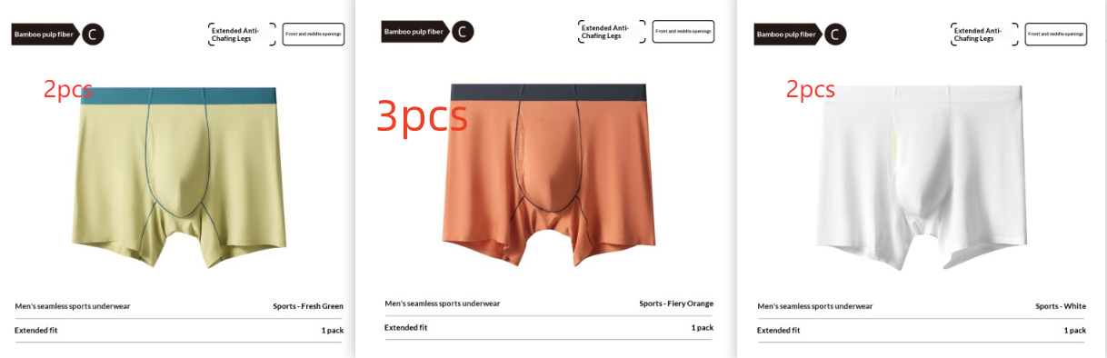 Mens Bamboo Pulp Fiber Extended-length Athletic Underwear photo 6