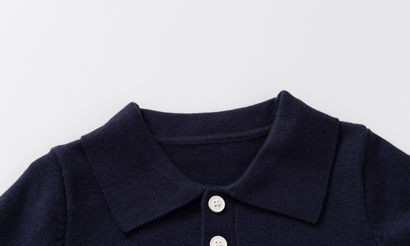 Boy's Thin Stripe Button-down Sweater photo 6