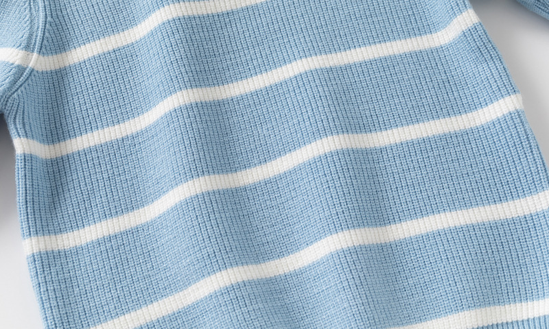 Childrens Sweater Single-layer Striped Top photo 3