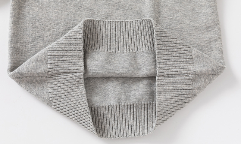 Girls And Boys Turtleneck Solid-color Sweaters photo 2