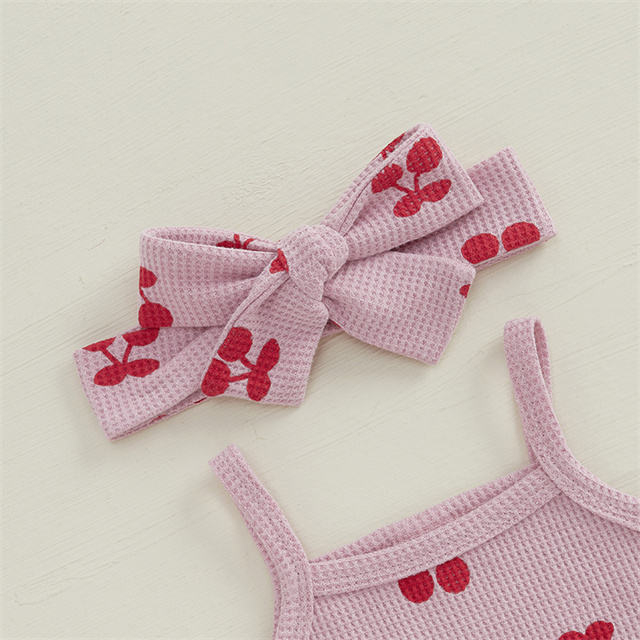 Sweet Daisy Mesh Camisole And Shorts Kids Outfit Set photo 4