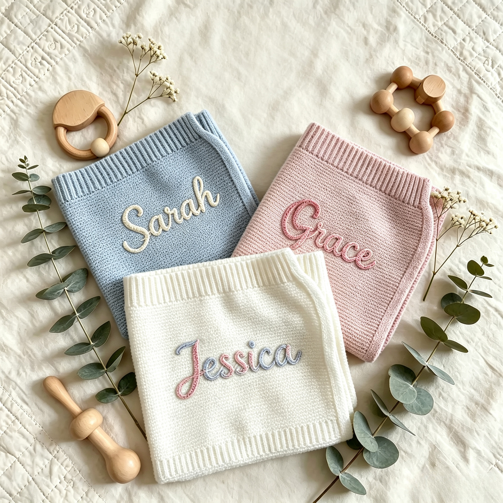 Customized Blanket DIY Name Maternal And Child Products photo 1