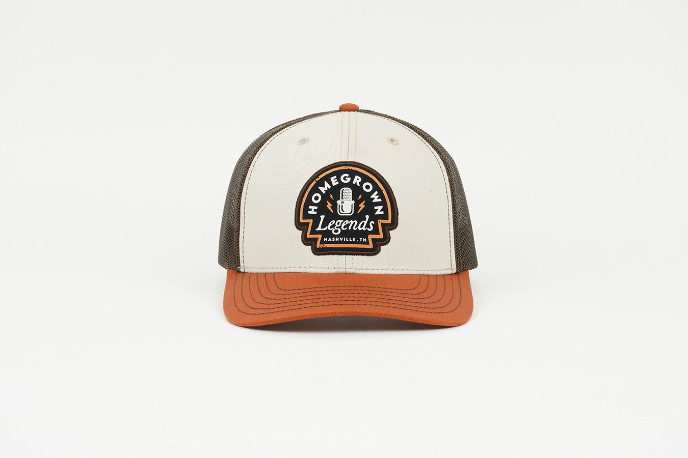 Trucker Cap With Custom Vintage Color-block Mesh Hat photo 4