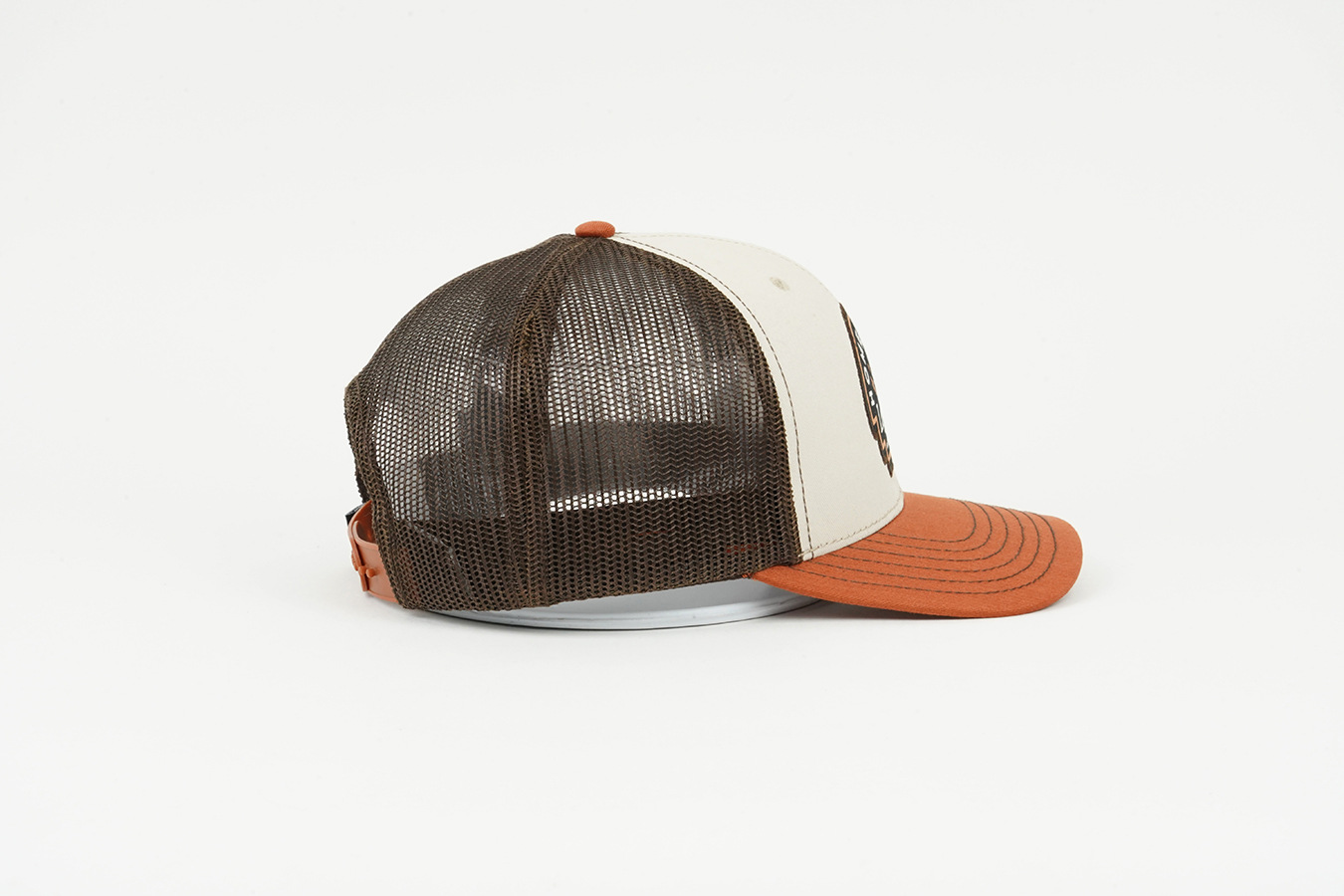 Trucker Cap With Custom Vintage Color-block Mesh Hat photo 2