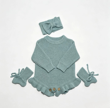 Pure Cotton Embroidery Newborn Long-sleeved Jumpsuit photo 7