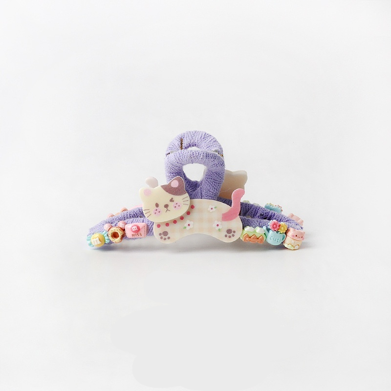 Cute Korean-style Plaid Hair Clip For Puppies And Kittens photo 6