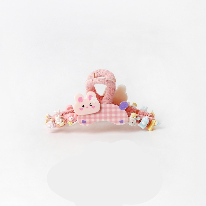 Cute Korean-style Plaid Hair Clip For Puppies And Kittens photo 5
