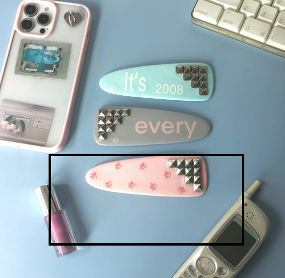 Oversized Original Rivet Hair Clip Instagram-style Shibuya Gyaru photo 2
