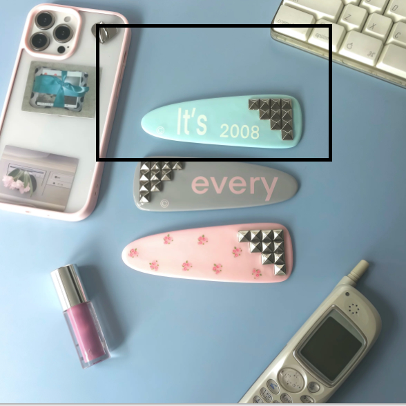 Oversized Original Rivet Hair Clip Instagram-style Shibuya Gyaru photo 5