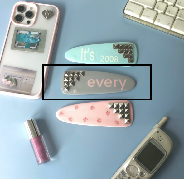 Oversized Original Rivet Hair Clip Instagram-style Shibuya Gyaru photo 6