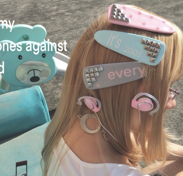 Oversized Original Rivet Hair Clip Instagram-style Shibuya Gyaru photo 3
