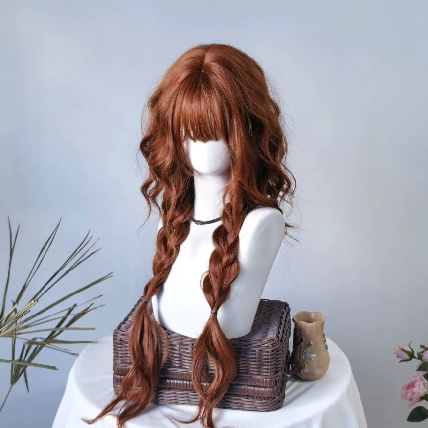 Natural Orange-brown Long Curls photo 1