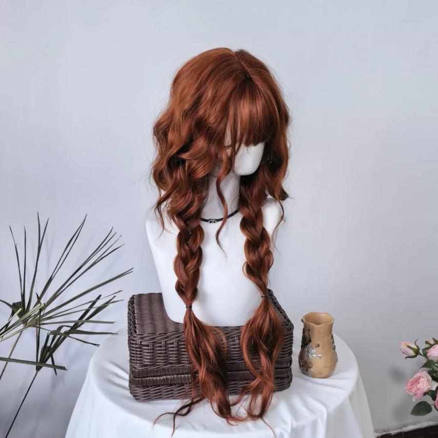 Natural Orange-brown Long Curls photo 4